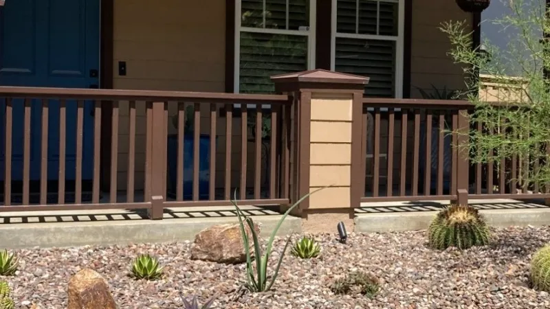 Drought tolerant succulent garden.