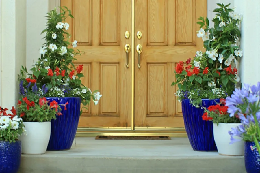 patriotic summer entryway