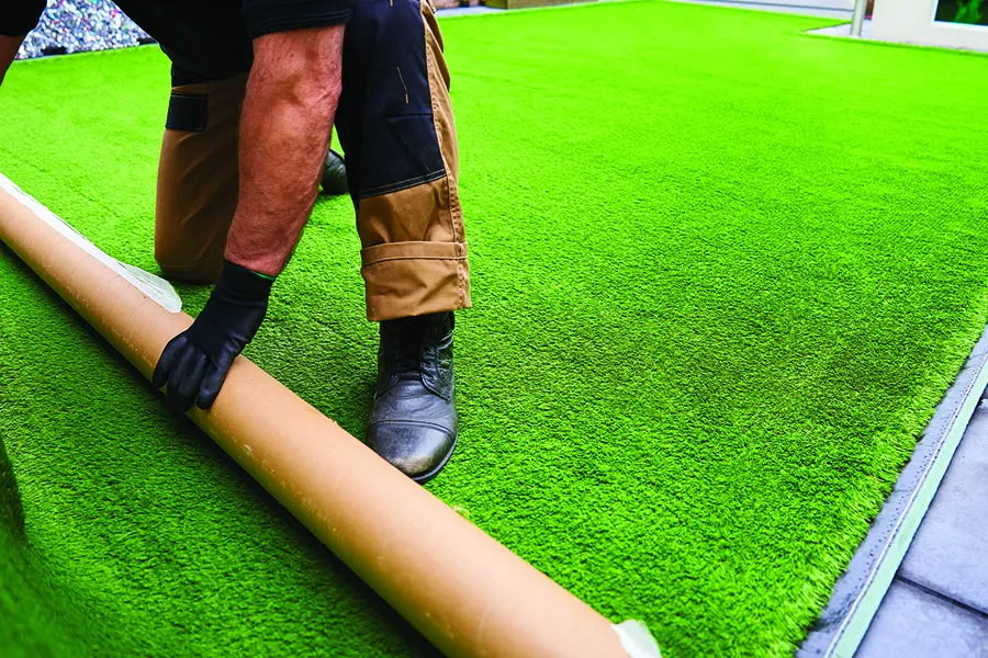 Installation of artificial turf