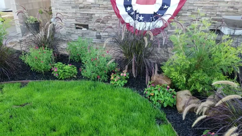 Beautifully designed lawn border.